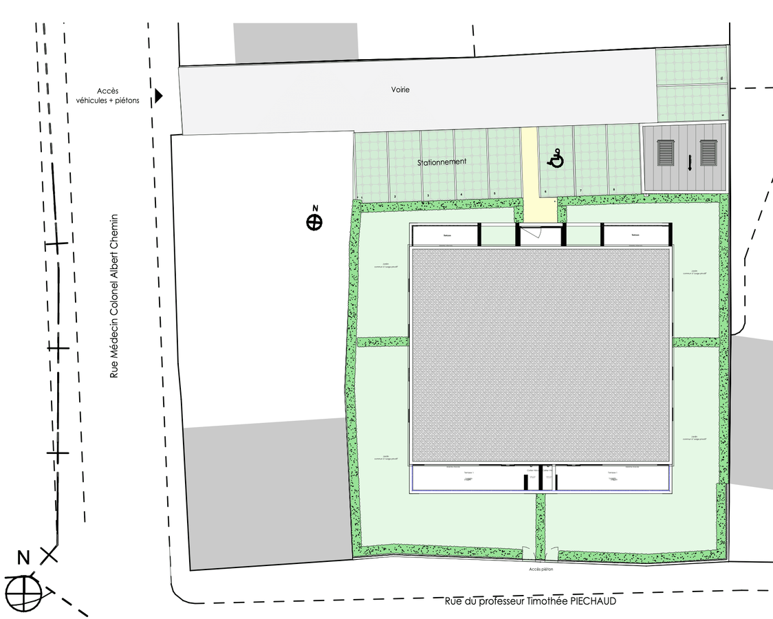Plan de masse résidence Nouvel Air à Bordeaux