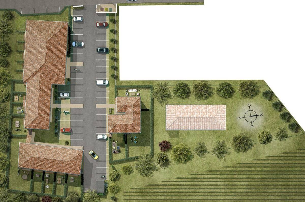 Plan de masse résidence Vista Vinia à Sainte-Eulalie