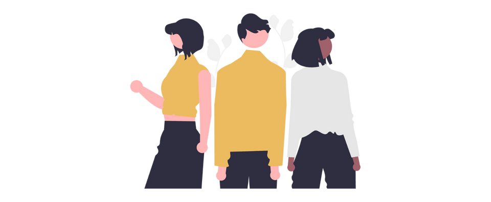 Pictogramme illustrant un groupe de trois personnes
